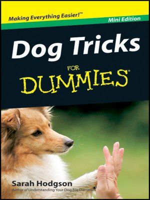 cover image of Dog Tricks For Dummies